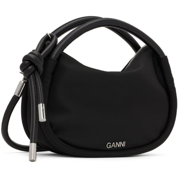 Ganni Handbags - GANNI Black Mini Knot Bag